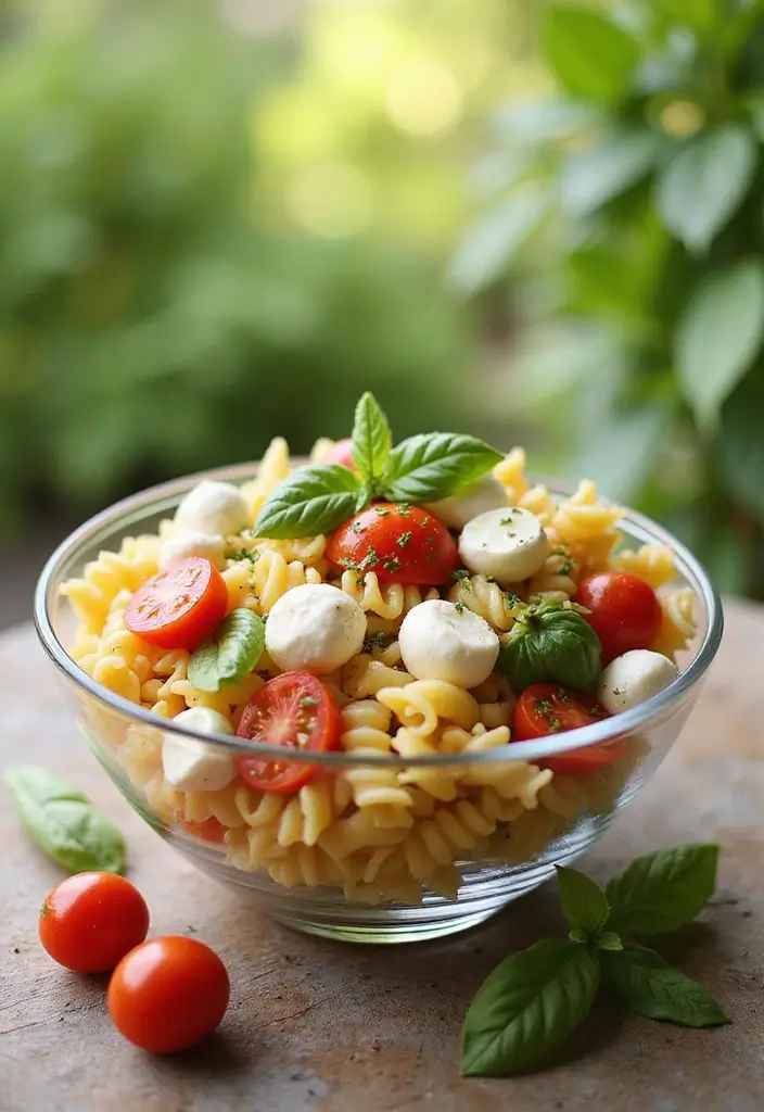 27 Pasta Salad Recipes with Italian Dressing and Salad Supreme Everyone Will Love 3 27 Pasta Salad Recipes with Italian Dressing and Salad Supreme Everyone Will Love - 3. Caprese Pasta Salad
