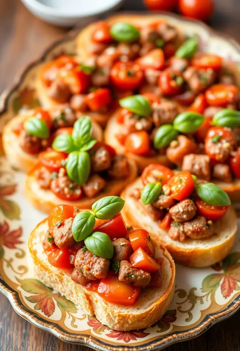 28 Hot Italian Sausage Recipes Perfect for Dinner 19 28 Hot Italian Sausage Recipes Perfect for Dinner - 19. Italian Sausage and Tomato Bruschetta