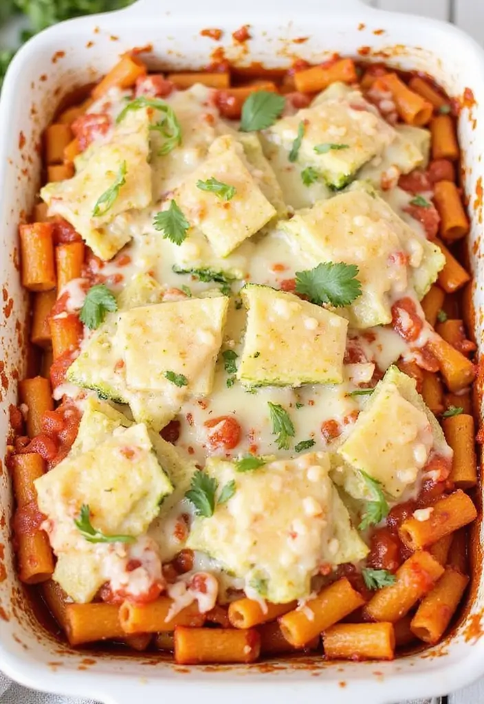 28 Italian Pasta Bake Recipes That Comfort Every Bite - 17. Zucchini Noodle Pasta Bake
