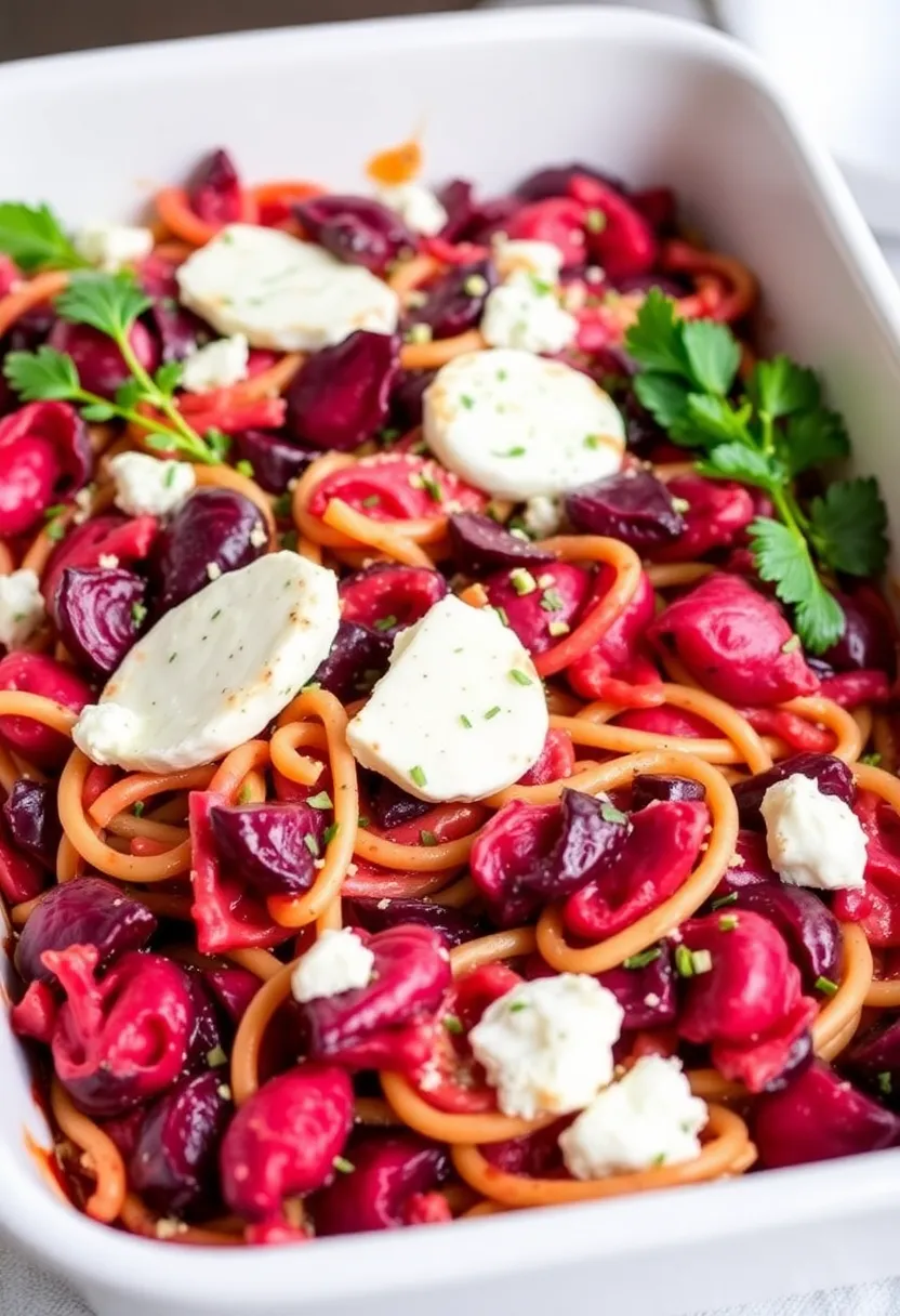 28 Italian Pasta Bake Recipes That Comfort Every Bite - 26. Beet and Goat Cheese Pasta Bake