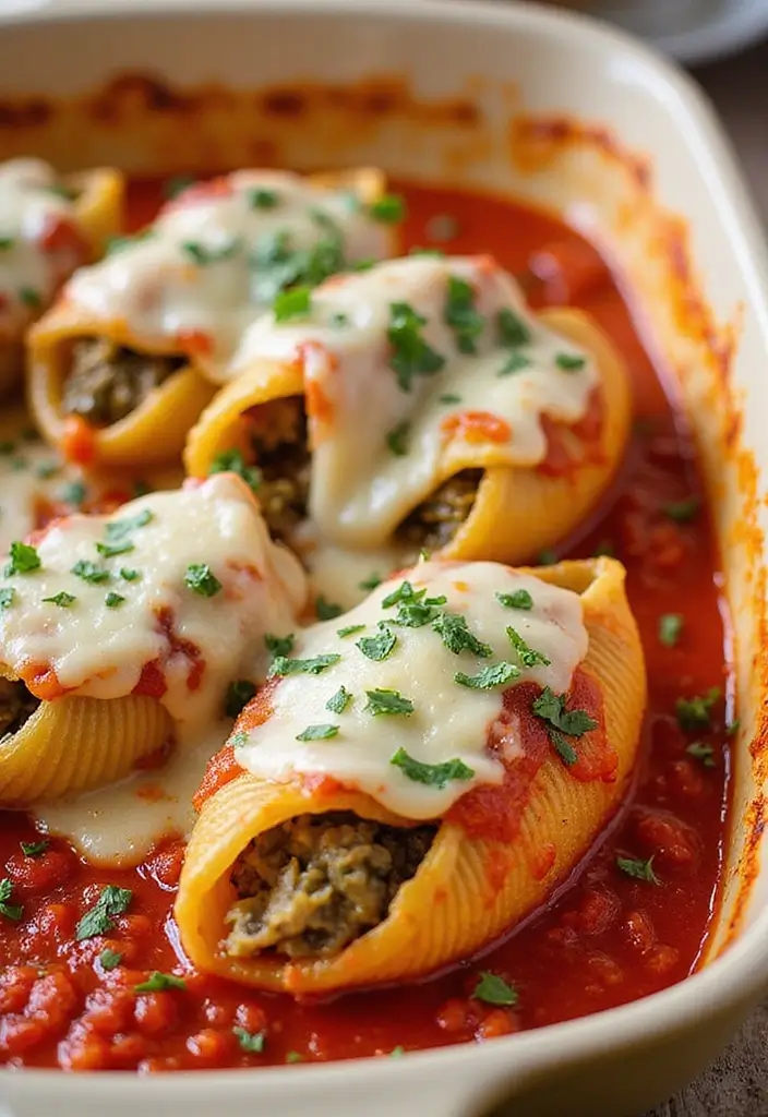 28 Italian Recipes for Potluck That Everyone Will Ask For 3 28 Italian Recipes for Potluck That Everyone Will Ask For - 3. Spinach and Ricotta Stuffed Shells