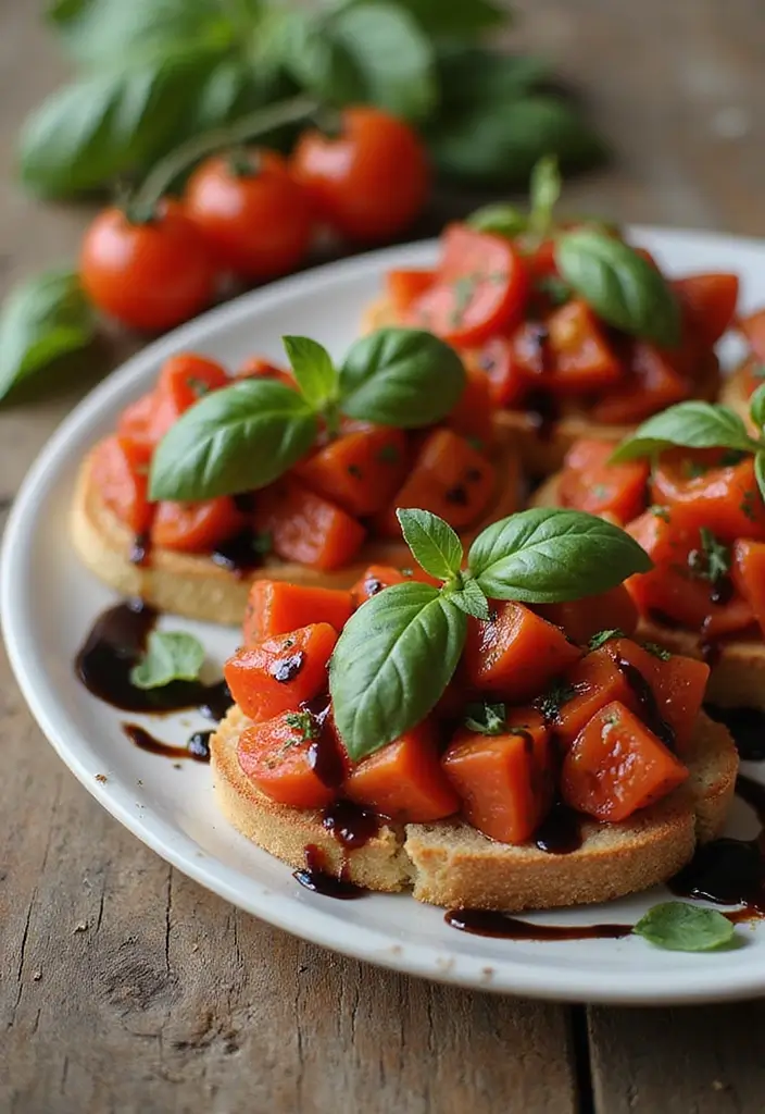 28 Italian Recipes for Potluck That Everyone Will Ask For 8 28 Italian Recipes for Potluck That Everyone Will Ask For - 8. Bruschetta with Tomato and Basil