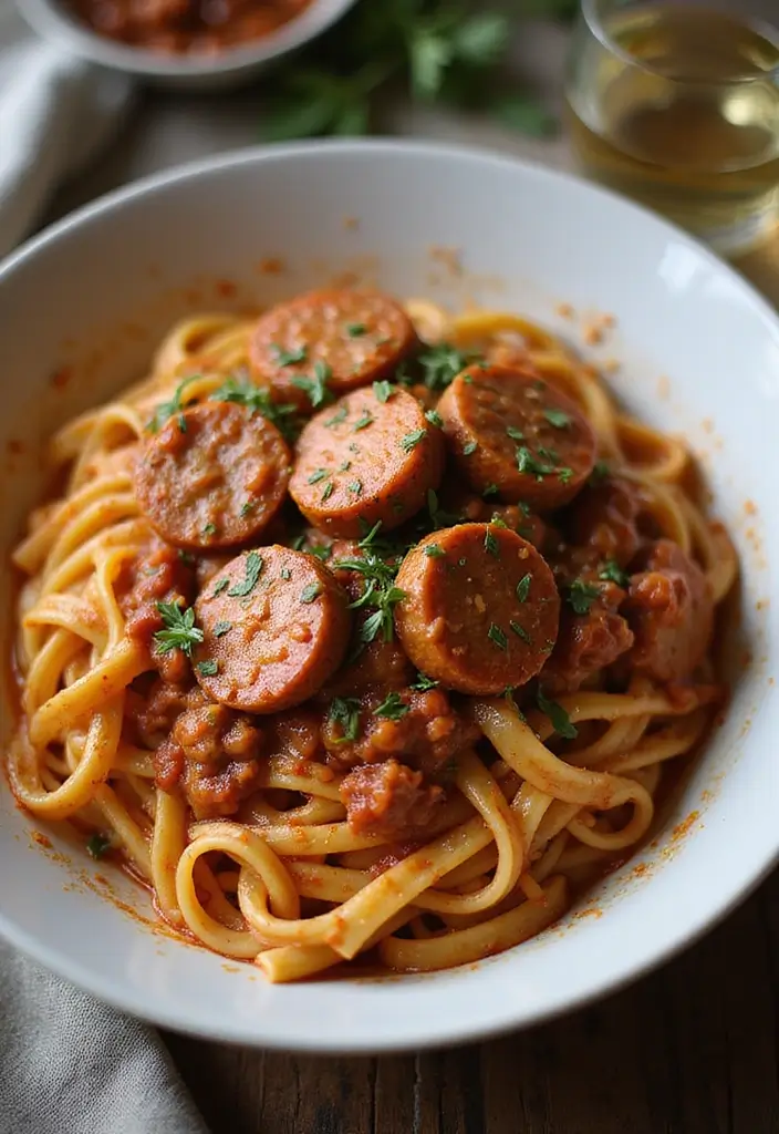 28 Italian Sausage Pasta Recipes Easy Enough for Beginners 14 28 Italian Sausage Pasta Recipes Easy Enough for Beginners - 14. One-Pot Italian Sausage Ragu Pasta