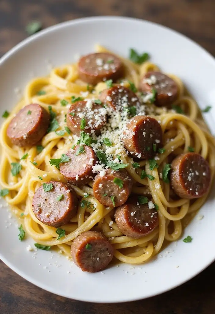 28 Italian Sausage Pasta Recipes Easy Enough for Beginners 15 28 Italian Sausage Pasta Recipes Easy Enough for Beginners - 15. Italian Sausage Carbonara