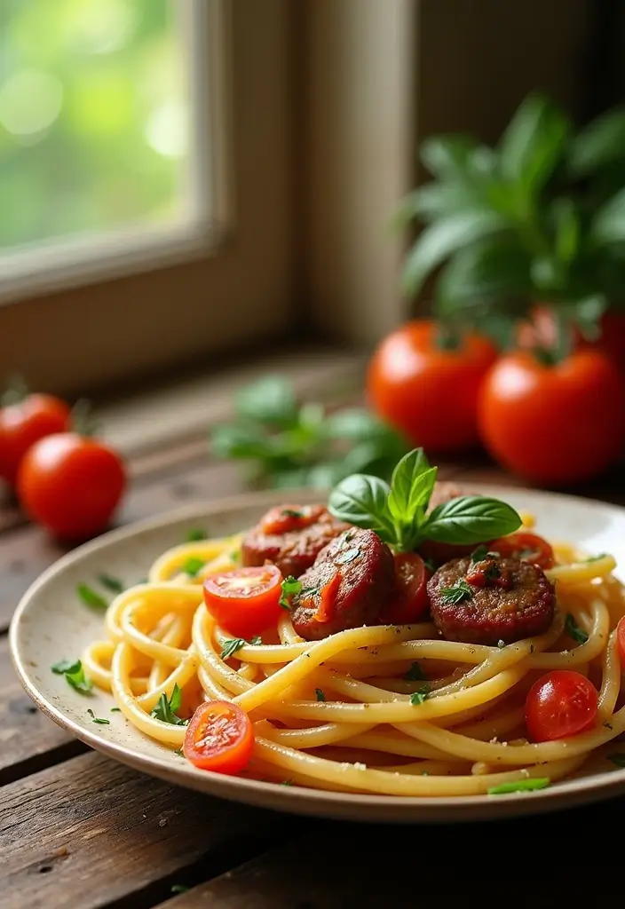 28 Italian Sausage Pasta Recipes Easy Enough for Beginners 18 28 Italian Sausage Pasta Recipes Easy Enough for Beginners - 18. Italian Sausage and Fresh Tomato Pasta