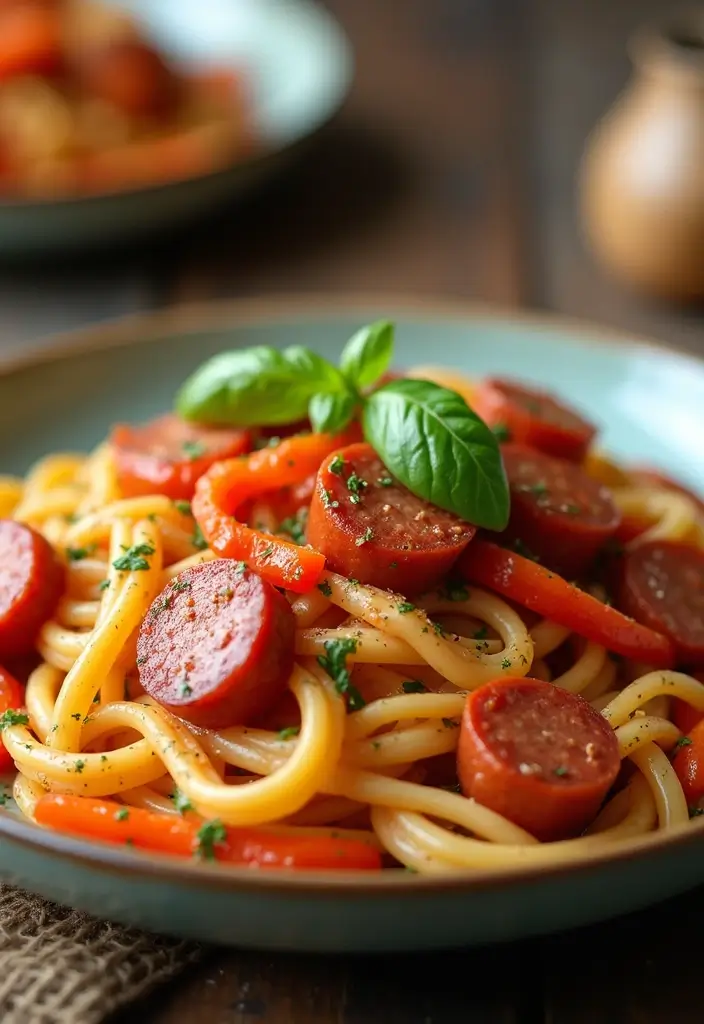 28 Italian Sausage Pasta Recipes Easy Enough for Beginners 24 28 Italian Sausage Pasta Recipes Easy Enough for Beginners - 24. Italian Sausage and Bell Pepper Pasta