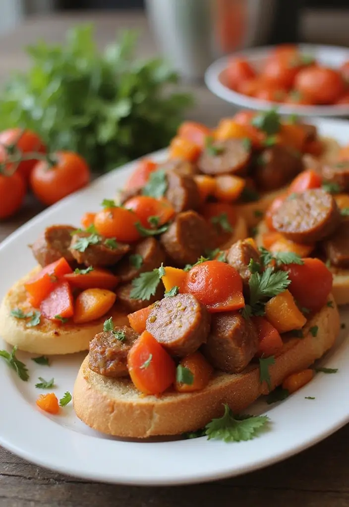 28 Spicy Italian Sausage Recipes You Can’t Resist 26 28 Spicy Italian Sausage Recipes You Can’t Resist - 26. Spicy Italian Sausage and Tomato Bruschetta