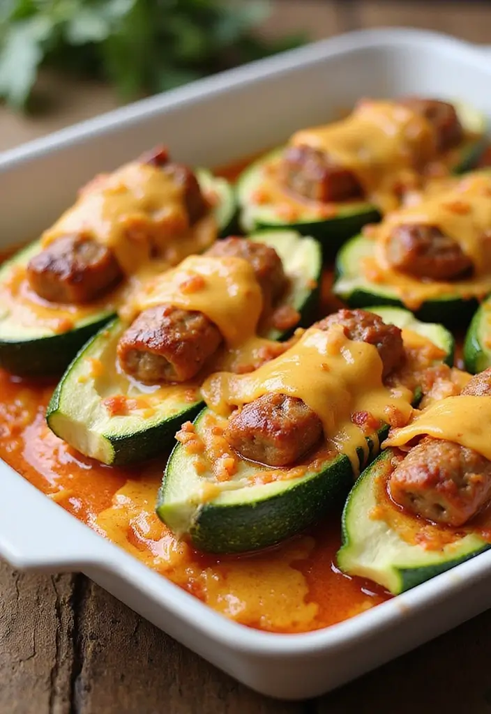 28 Spicy Italian Sausage Recipes You Can’t Resist 8 28 Spicy Italian Sausage Recipes You Can’t Resist - 8. Baked Spicy Sausage Zucchini Boats