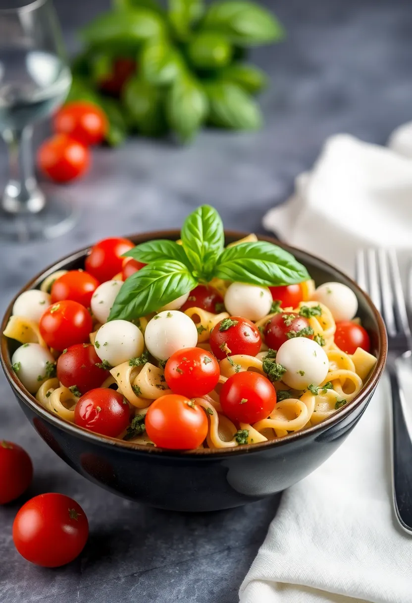 29 Fancy Italian Dinner Recipes to Impress Your Guests - 20. Pesto Pasta Salad