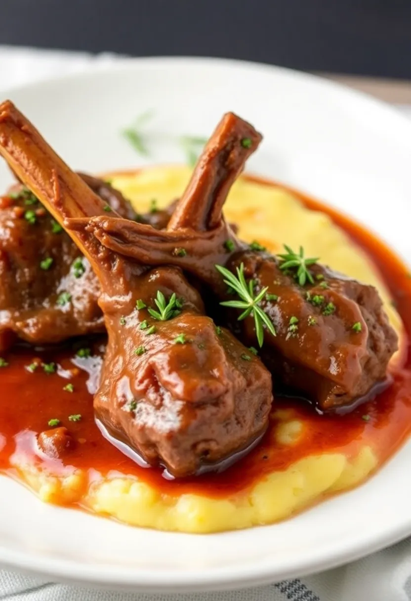 29 Fancy Italian Dinner Recipes to Impress Your Guests - 26. Braised Lamb Shanks