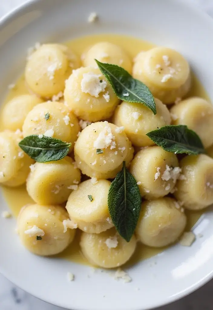29 Fancy Italian Dinner Recipes to Impress Your Guests - 8. Gnocchi with Sage Butter
