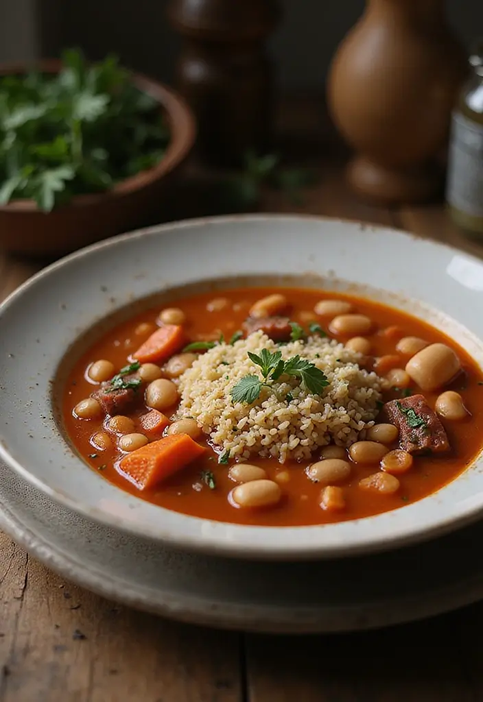 29 Italian Bean Soup Recipes Packed with Protein - 10. Italian Bean Soup with Farro