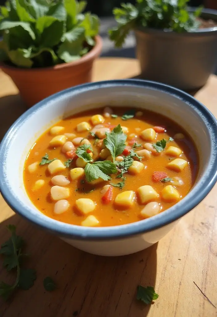 29 Italian Bean Soup Recipes Packed with Protein - 21. Sweet Corn and Bean Soup
