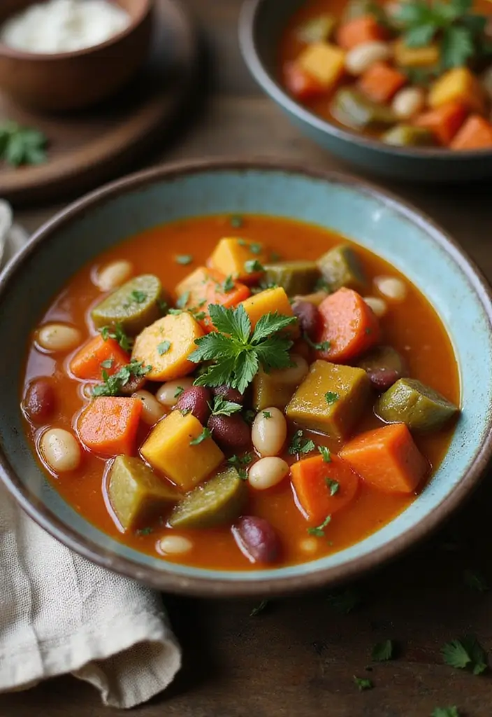 29 Italian Bean Soup Recipes Packed with Protein - 23. Roasted Vegetable and Bean Soup