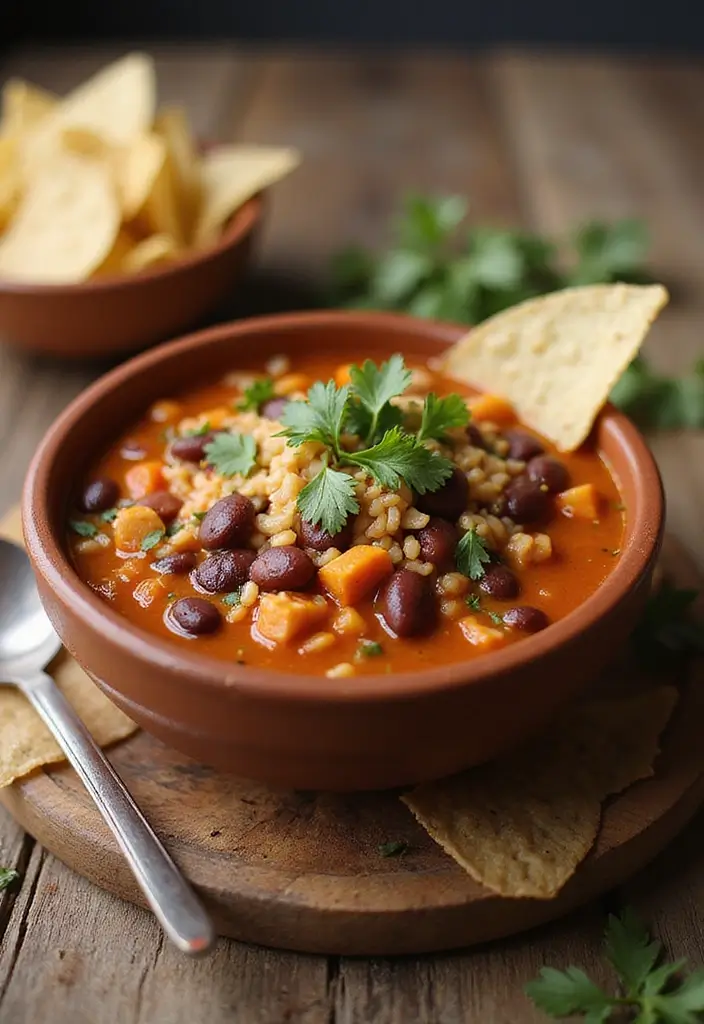 29 Italian Bean Soup Recipes Packed with Protein - 25. Spicy Bean and Rice Soup