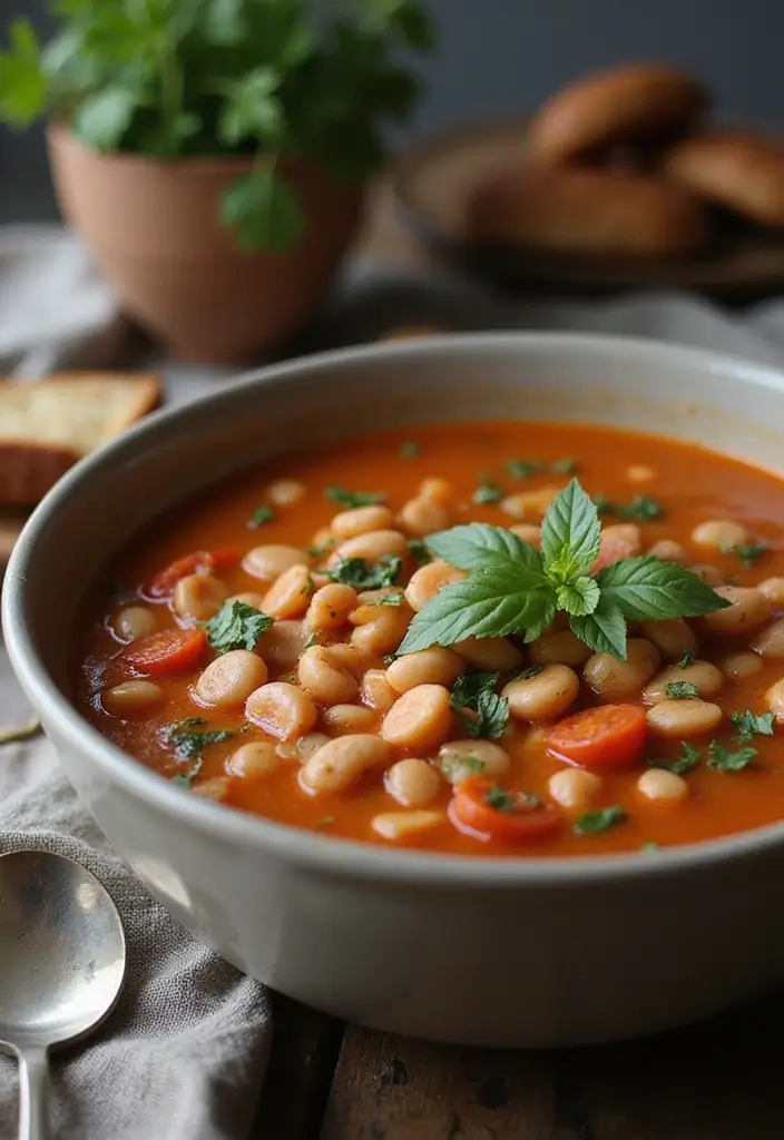 29 Italian Bean Soup Recipes Packed with Protein - 29. Italian Bean Soup with Herbs