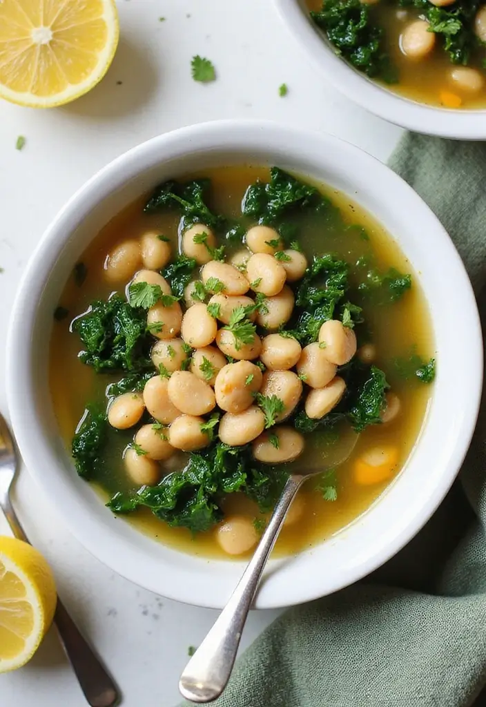 29 Italian Bean Soup Recipes Packed with Protein - 3. White Bean and Kale Soup