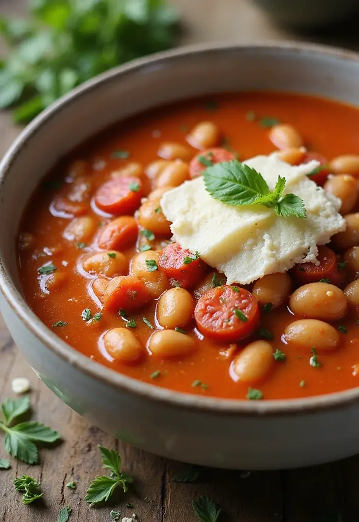 29 Italian Bean Soup Recipes Packed with Protein - 9. Tomato and Cannellini Bean Soup