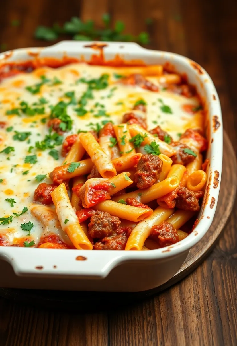 29 Italian Recipes with Beef Full of Flavor 11 29 Italian Recipes with Beef Full of Flavor - 11. Beef Parmesan Pasta Bake