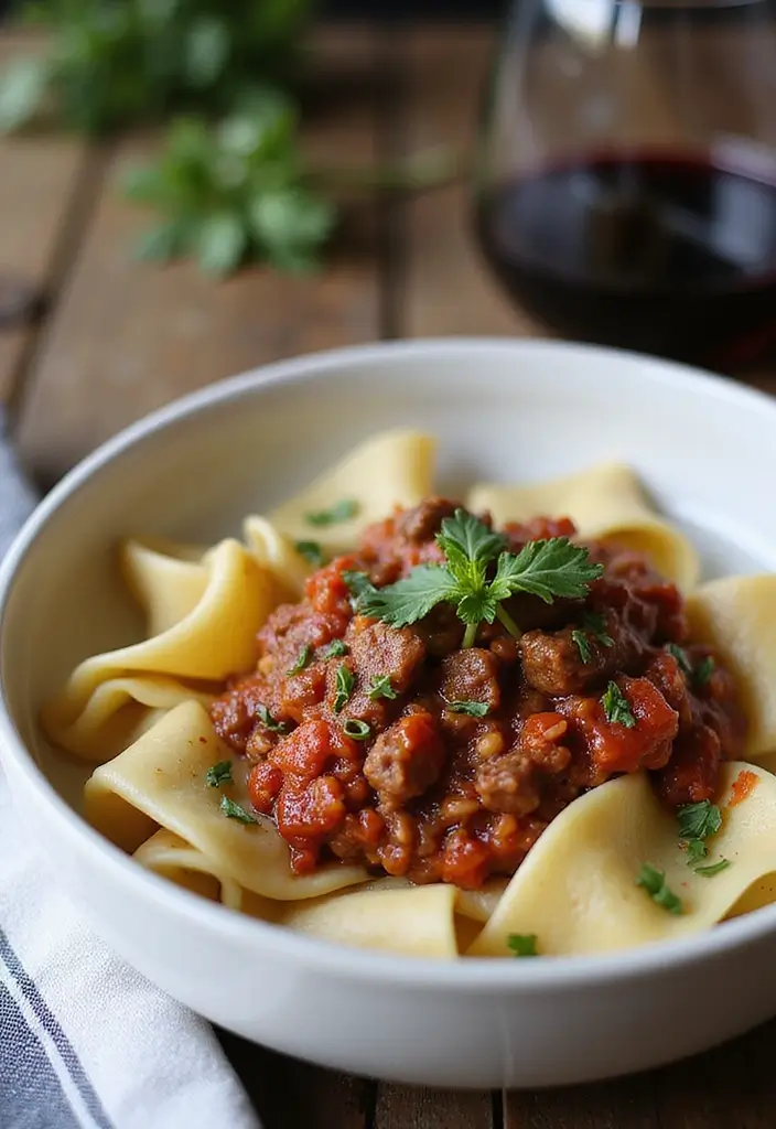 29 Italian Recipes with Beef Full of Flavor 4 29 Italian Recipes with Beef Full of Flavor - 4. Beef Ragu with Pappardelle