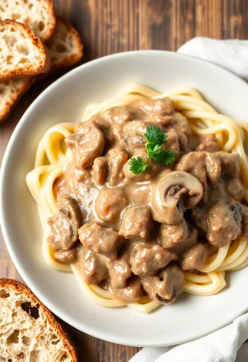 29 Italian Recipes with Beef Full of Flavor 6 29 Italian Recipes with Beef Full of Flavor - 6. Beef Stroganoff