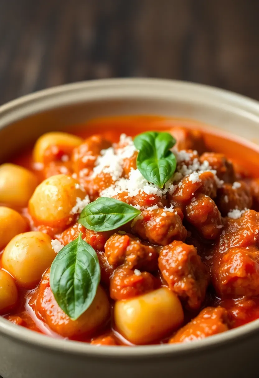 29 Italian Recipes with Beef Full of Flavor 8 29 Italian Recipes with Beef Full of Flavor - 8. Beef Gnocchi with Tomato Sauce