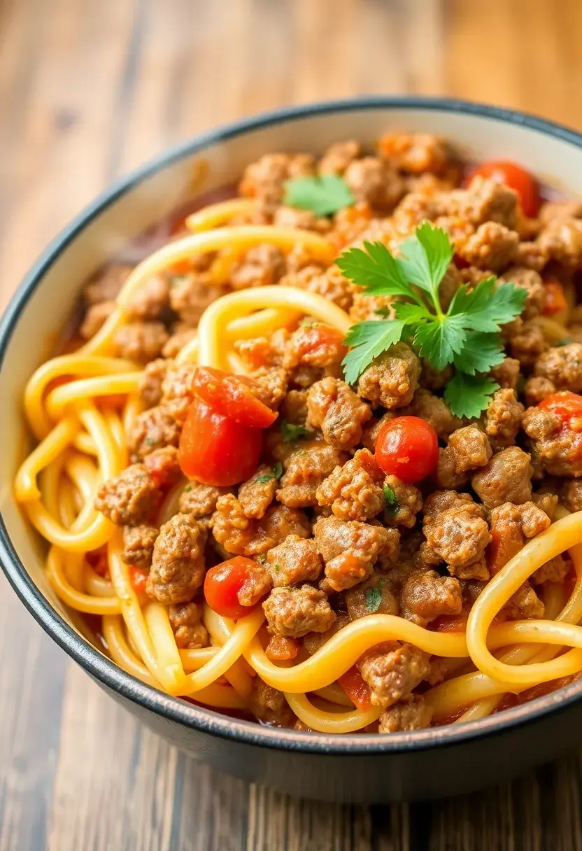 29 Italian Recipes with Beef Full of Flavor 9 29 Italian Recipes with Beef Full of Flavor - 9. One-Pot Beef Pasta