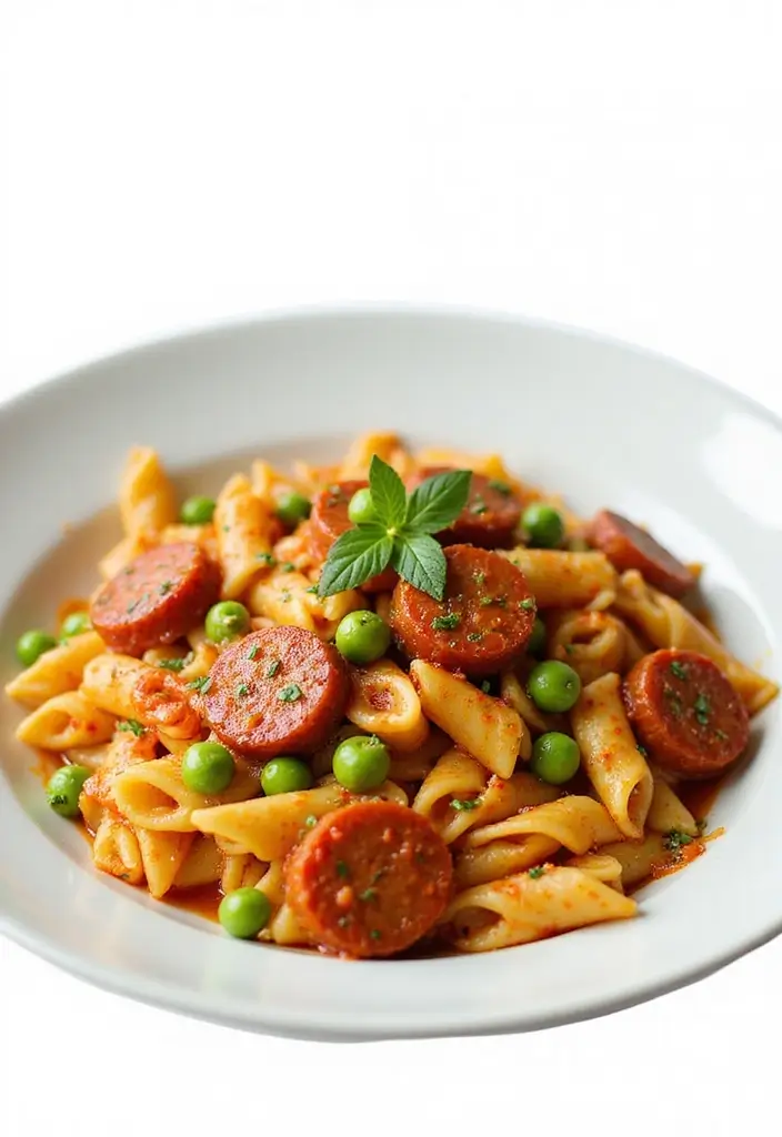 29 Spicy Italian Sausage Pasta Recipes Packed with Flavor - 12. Spicy Sausage and Pea Pasta