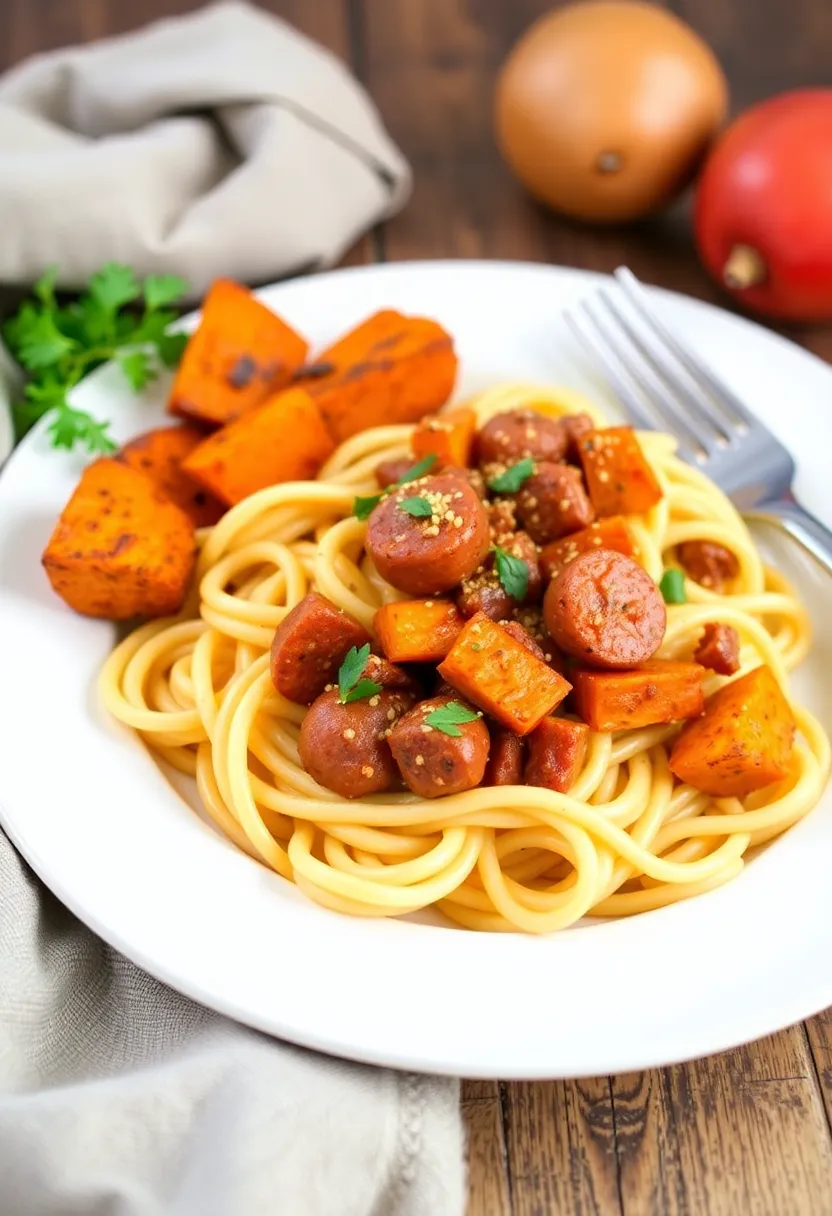 29 Spicy Italian Sausage Pasta Recipes Packed with Flavor - 24. Spicy Sausage and Sweet Potato Pasta