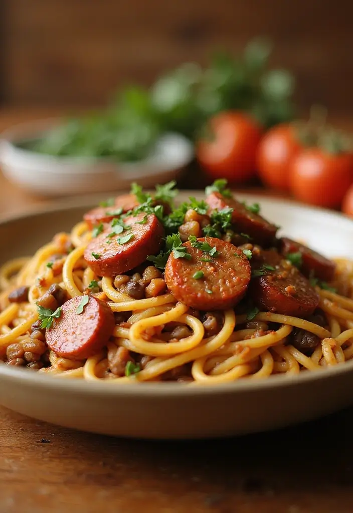 29 Spicy Italian Sausage Pasta Recipes Packed with Flavor - 9. Spicy Italian Sausage and Lentil Pasta