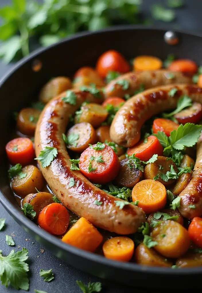 29 Sweet Italian Sausage Recipes You’ll Want to Save - 1. Sweet Italian Sausage & Veggie Skillet