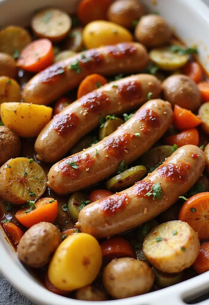 29 Sweet Italian Sausage Recipes You’ll Want to Save - 11. Sweet Italian Sausage and Potato Bake