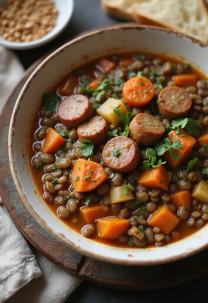 29 Sweet Italian Sausage Recipes You’ll Want to Save - 14. Sweet Italian Sausage and Lentil Stew