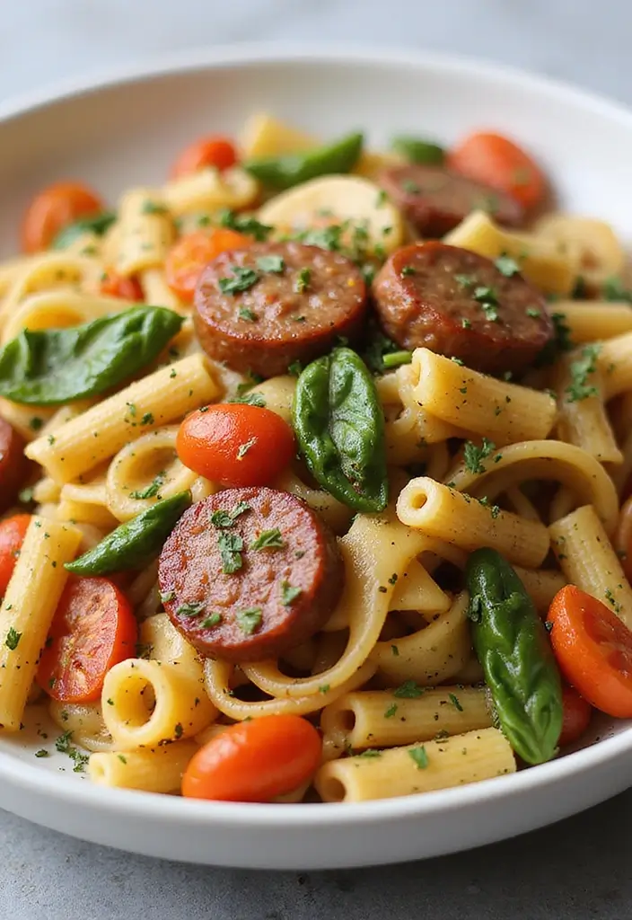 29 Sweet Italian Sausage Recipes You’ll Want to Save - 2. Sweet Italian Sausage Pasta Primavera