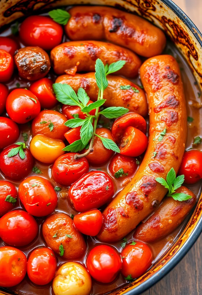 29 Sweet Italian Sausage Recipes You’ll Want to Save - 29. Sweet Italian Sausage and Tomato Bake