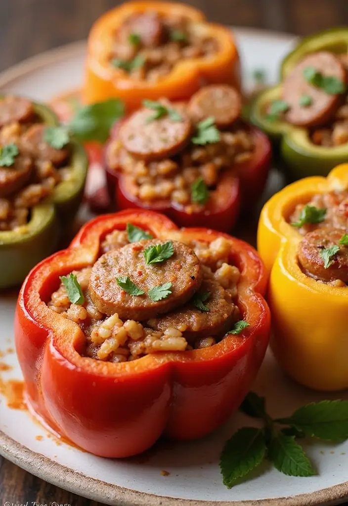 29 Sweet Italian Sausage Recipes You’ll Want to Save - 3. Sweet Italian Sausage Stuffed Bell Peppers