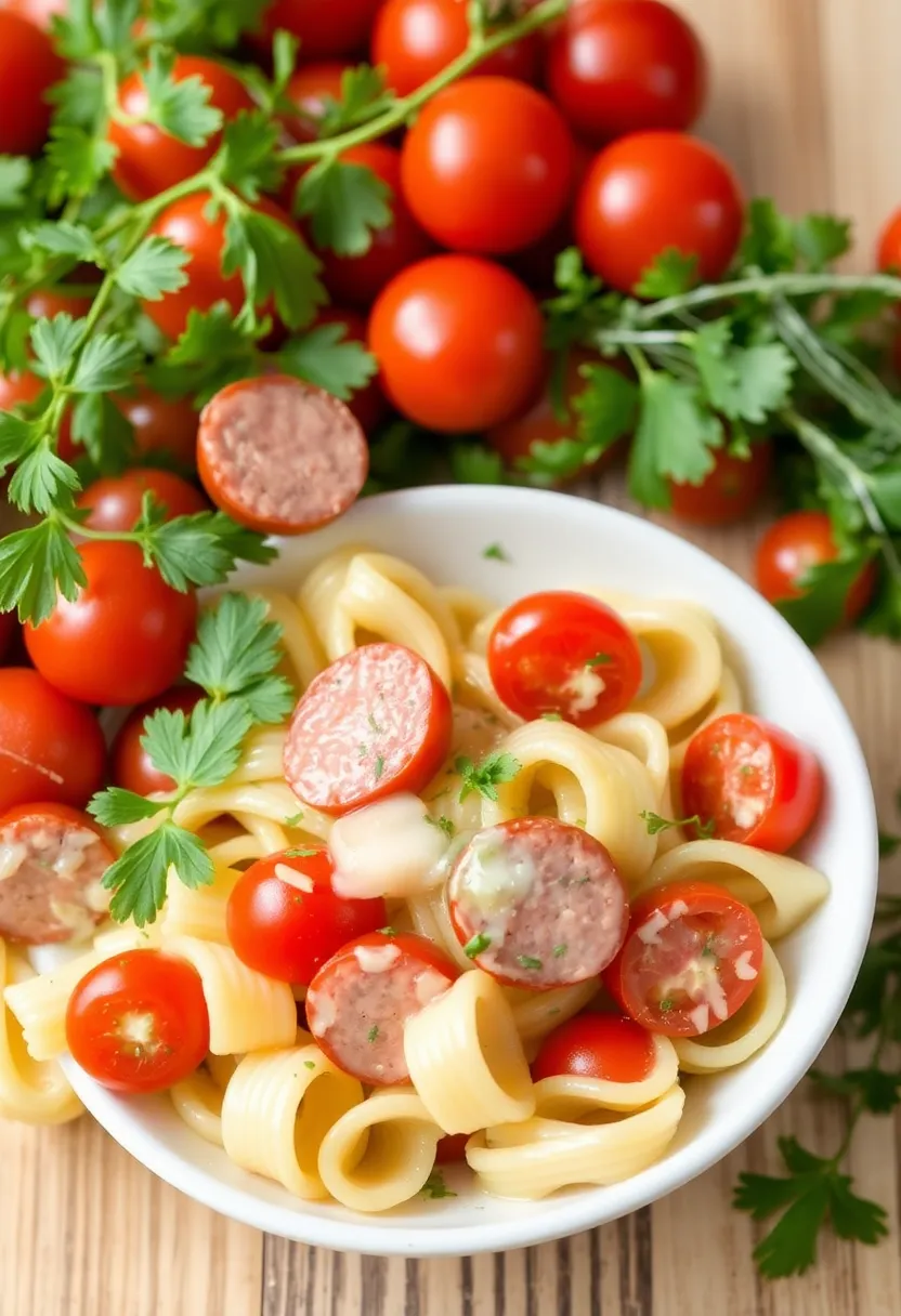 30 Best Italian Sausage Recipes for Flavor Lovers 16 30 Best Italian Sausage Recipes for Flavor Lovers - 16. Italian Sausage and Tomato Pasta Salad