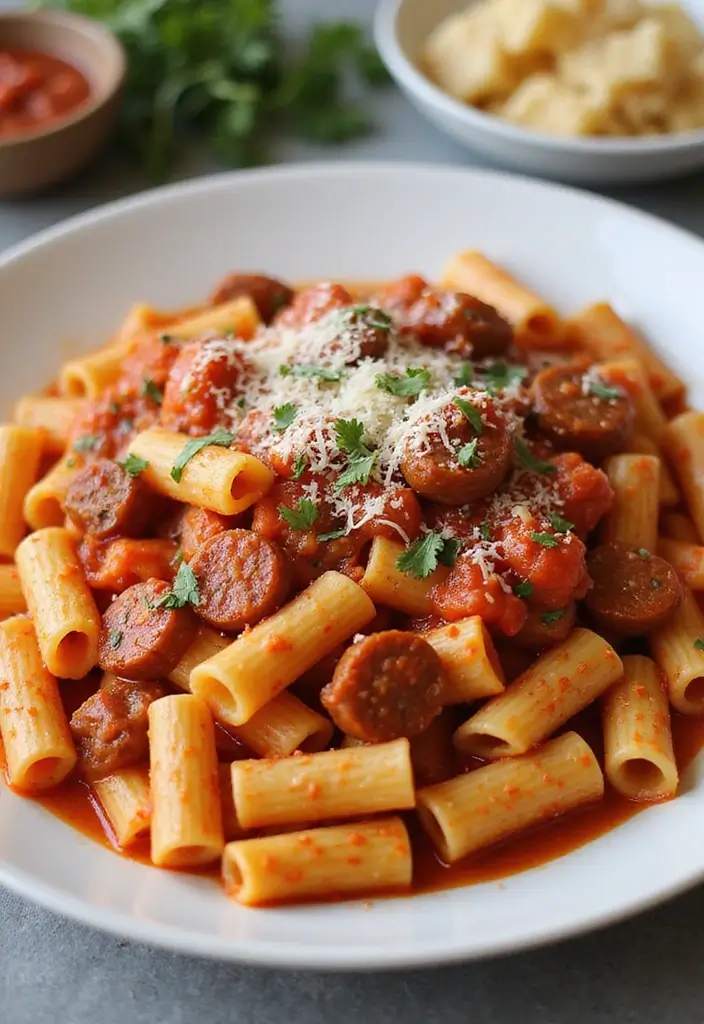 30 Best Italian Sausage Recipes for Flavor Lovers 7 30 Best Italian Sausage Recipes for Flavor Lovers - 7. Rigatoni with Italian Sausage and Marinara