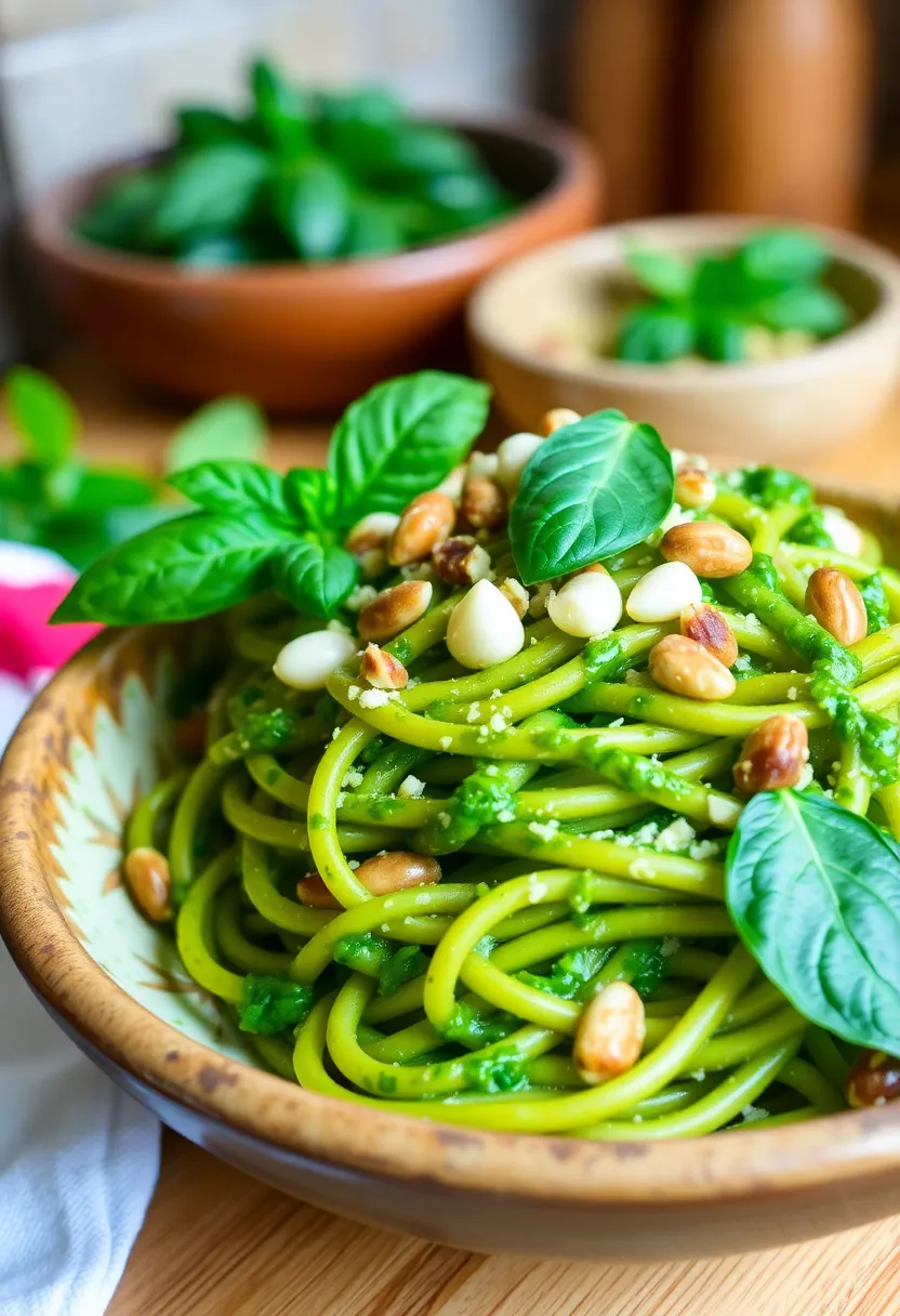 30 Dairy Free Italian Recipes That Still Taste Amazing - 24. Vegan Pesto Pasta