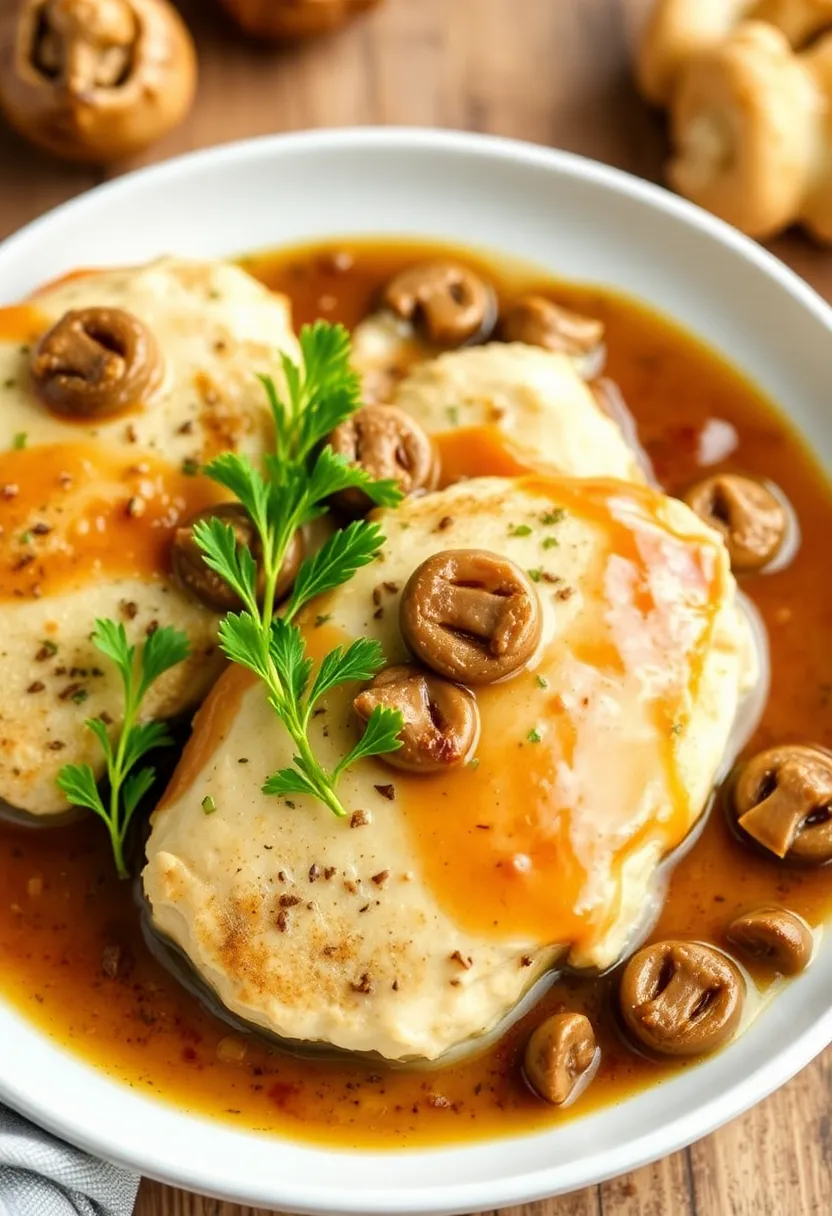 30 Italian Chicken Cutlet Recipes Crispy and Juicy - 12. Creamy Mushroom Chicken Cutlets