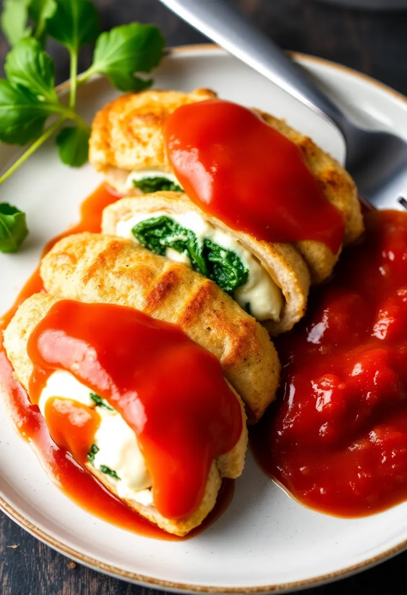 30 Italian Chicken Cutlet Recipes Crispy and Juicy - 20. Chicken Cutlets with Spinach and Ricotta