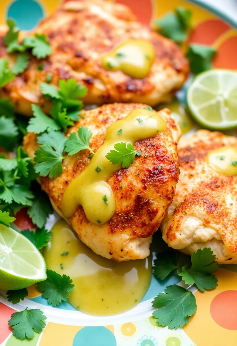 30 Italian Chicken Cutlet Recipes Crispy and Juicy - 25. Chicken Cutlets with Cilantro Lime Sauce