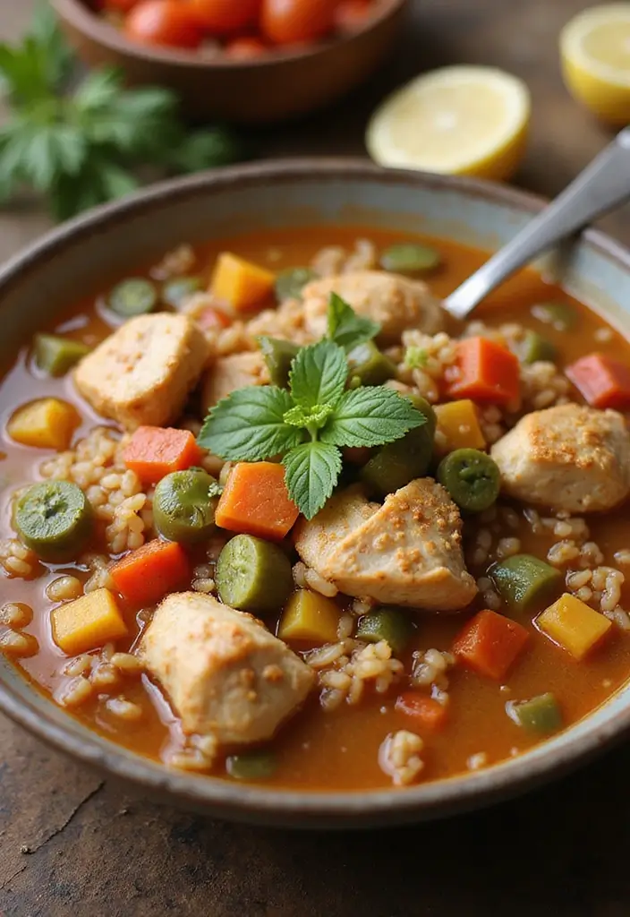 30 Italian Chicken Soup Recipes Warm and Comforting 11. Italian Chicken Soup with Brown Rice