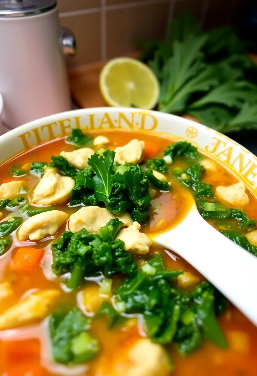 30 Italian Chicken Soup Recipes Warm and Comforting 28. Chicken and Kale Italian Soup