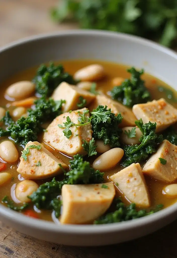 30 Italian Chicken Soup Recipes Warm and Comforting 4. Tuscan White Bean Chicken Soup