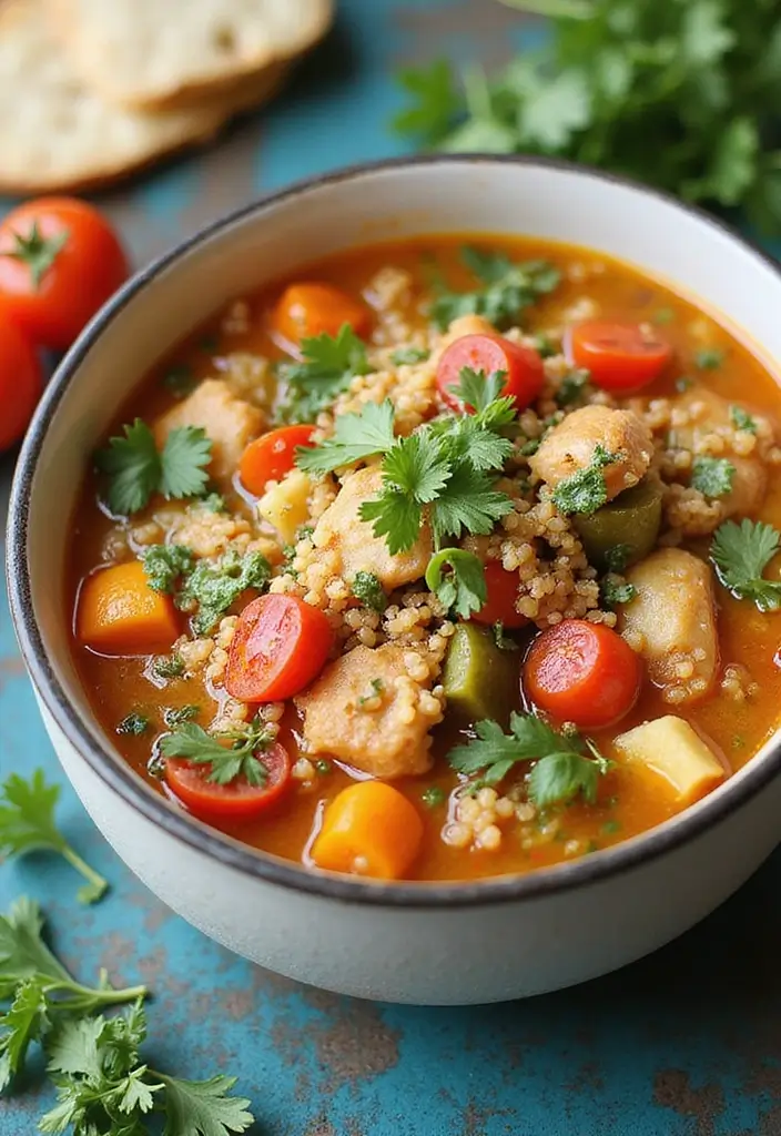 30 Italian Chicken Soup Recipes Warm and Comforting 7. Italian Quinoa Chicken Soup