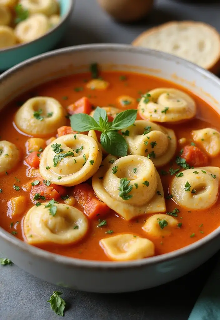 30 Italian Chicken Soup Recipes Warm and Comforting 8. Classic Italian Chicken Tortellini Soup