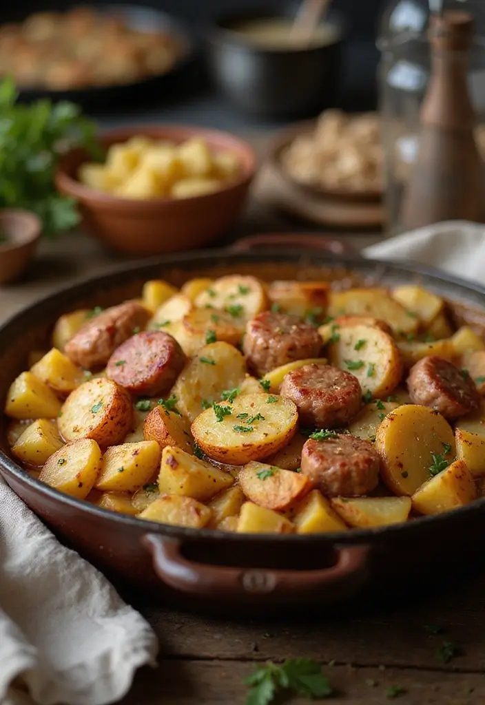 30 Italian Sausage Dinner Recipes Perfect for Weeknights - 10. Baked Italian Sausage and Potatoes