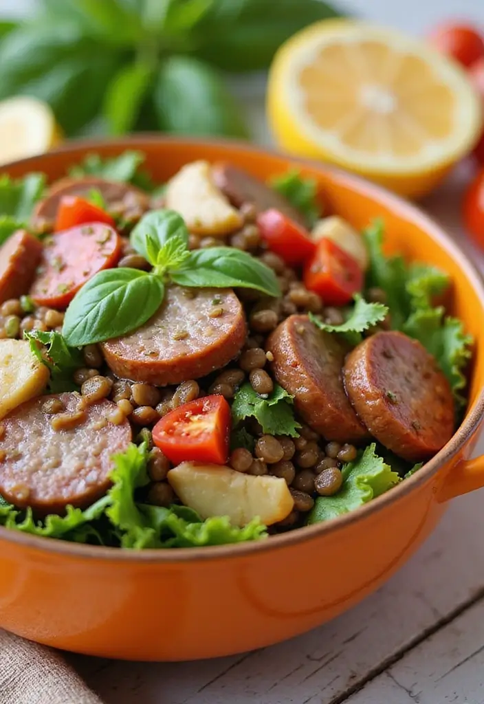 30 Italian Sausage Dinner Recipes Perfect for Weeknights - 15. Italian Sausage and Lentil Salad