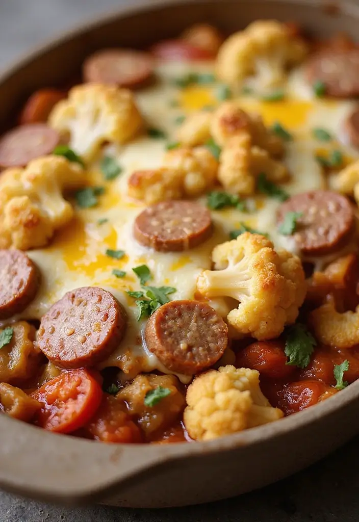 30 Italian Sausage Dinner Recipes Perfect for Weeknights - 19. Italian Sausage and Cauliflower Bake